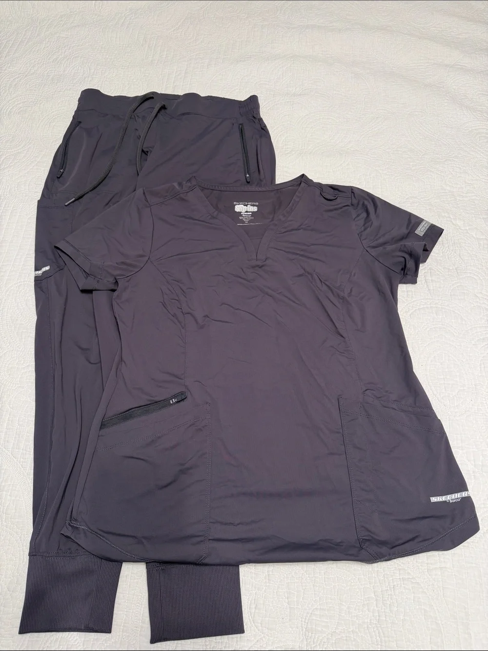 Skechers Slip-Ins Scrubs Set in Dark Gray - Picture 1 of 9